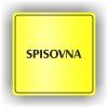 Cedule spisovna – plast (piktogram)