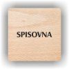 Cedule spisovna – plast (piktogram)