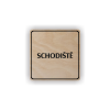 Cedule schodiště | Piktogram (čtverec)