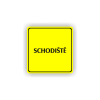 Cedule schodiště | Piktogram (čtverec)