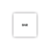 Cedule bar | Piktogram (čtverec)