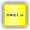 Piktogram - POKOJ Č. XXXX (ČÍSLO)