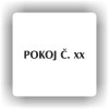 Piktogram - POKOJ Č. XXXX (ČÍSLO)