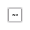 Cedule sauna | Piktogram (čtverec)