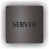 Cedule server – plast (piktogram)