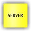 Cedule server – plast (piktogram)