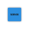 Cedule server | Piktogram (čtverec)