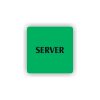 Cedule server | Piktogram (čtverec)