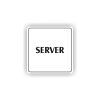 Cedule server | Piktogram (čtverec)