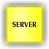 Cedule server – plast (piktogram)