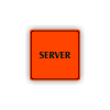 Cedule server | Piktogram (čtverec)