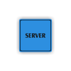 Cedule server | Piktogram (čtverec)