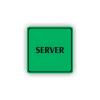 Cedule server | Piktogram (čtverec)