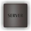 Cedule server – plast (piktogram)