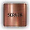 Cedule server – plast (piktogram)