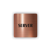 Cedule server | Piktogram (čtverec)