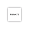 Cedule private | Piktogram (čtverec)