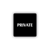 Cedule private | Piktogram (čtverec)