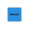 Cedule private | Piktogram (čtverec)