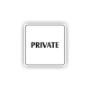 Cedule private | Piktogram (čtverec)