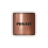 Cedule private | Piktogram (čtverec)
