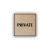 Cedule private | Piktogram (čtverec)