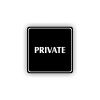 Cedule private | Piktogram (čtverec)