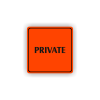 Cedule private | Piktogram (čtverec)