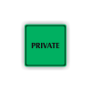 Cedule private | Piktogram (čtverec)