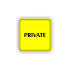 Cedule private | Piktogram (čtverec)