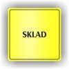 Cedule sklad – plast (piktogram)