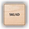 Cedule sklad – plast (piktogram)