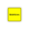 Cedule ředitelna | Piktogram (čtverec)