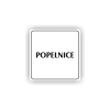Cedule popelnice nápis | Piktogram (čtverec)