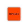 Cedule popelnice nápis | Piktogram (čtverec)