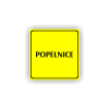 Cedule popelnice nápis | Piktogram (čtverec)