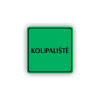 Cedule koupaliště | Piktogram (čtverec)