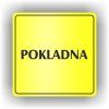 Cedule pokladna – plast (piktogram)