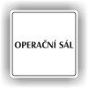 Cedule operační sál – plast (piktogram)