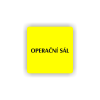 Cedule operační sál | Piktogram (čtverec)