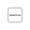 Cedule operační sál | Piktogram (čtverec)