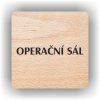 Cedule operační sál – plast (piktogram)