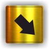 Piktogram - ŠIPKA V PRAVO DOLŮ