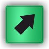 Piktogram - ŠIPKA V PRAVO NAHORŮ