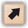 Piktogram - ŠIPKA V PRAVO NAHORŮ