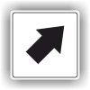 Piktogram - ŠIPKA V PRAVO NAHORŮ