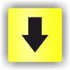 Cedule šipka dolů – plast (piktogram)