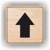 Cedule šipka nahorů – plast (piktogram)