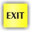 Cedule exit- východ – plast (piktogram)