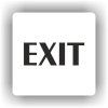 Cedule exit- východ – plast (piktogram)
